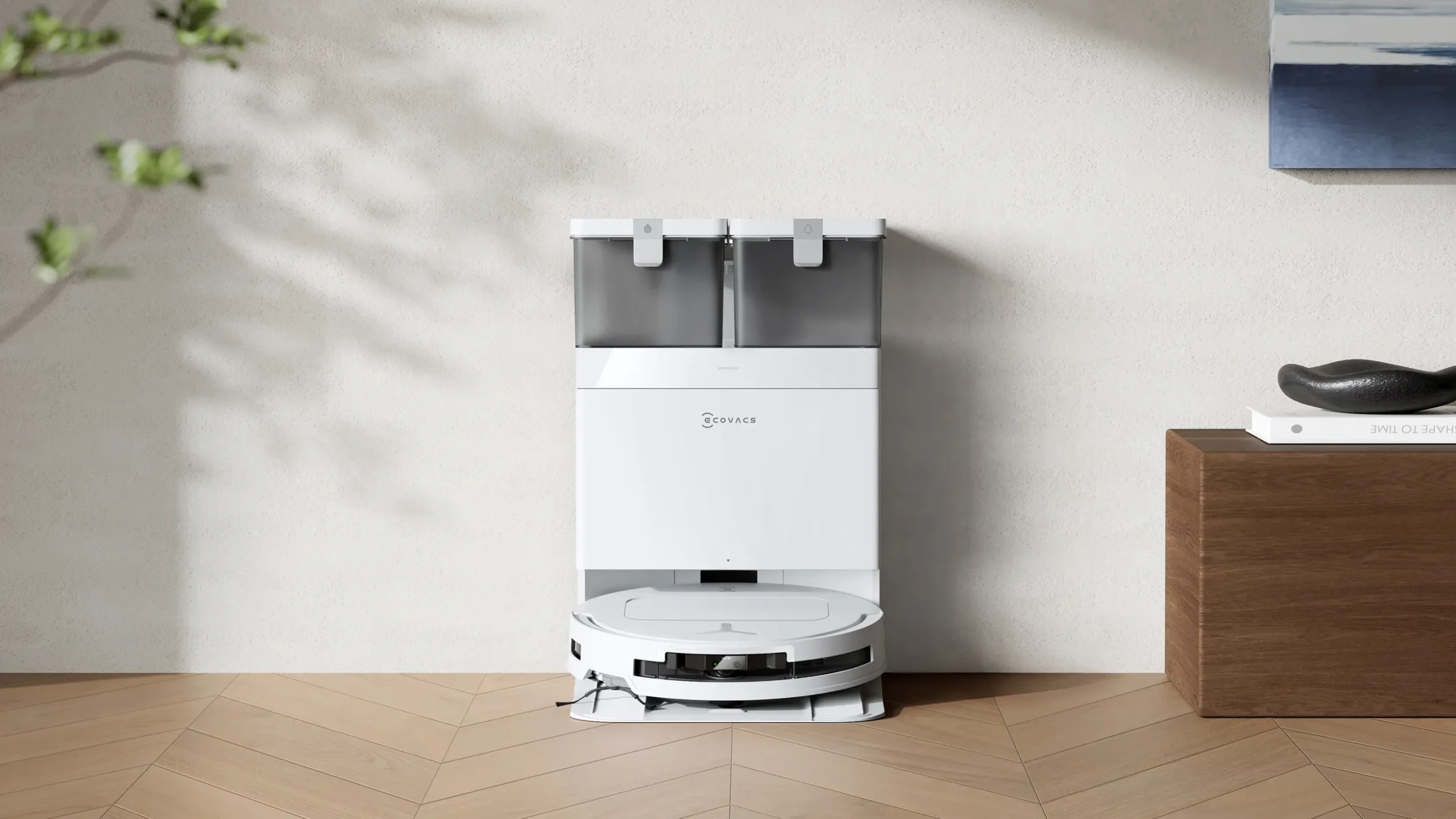 Ecovacs DEEBOT T50 PRO OMNI - Valge Käed vaba Ecovacs robottolmuimeja