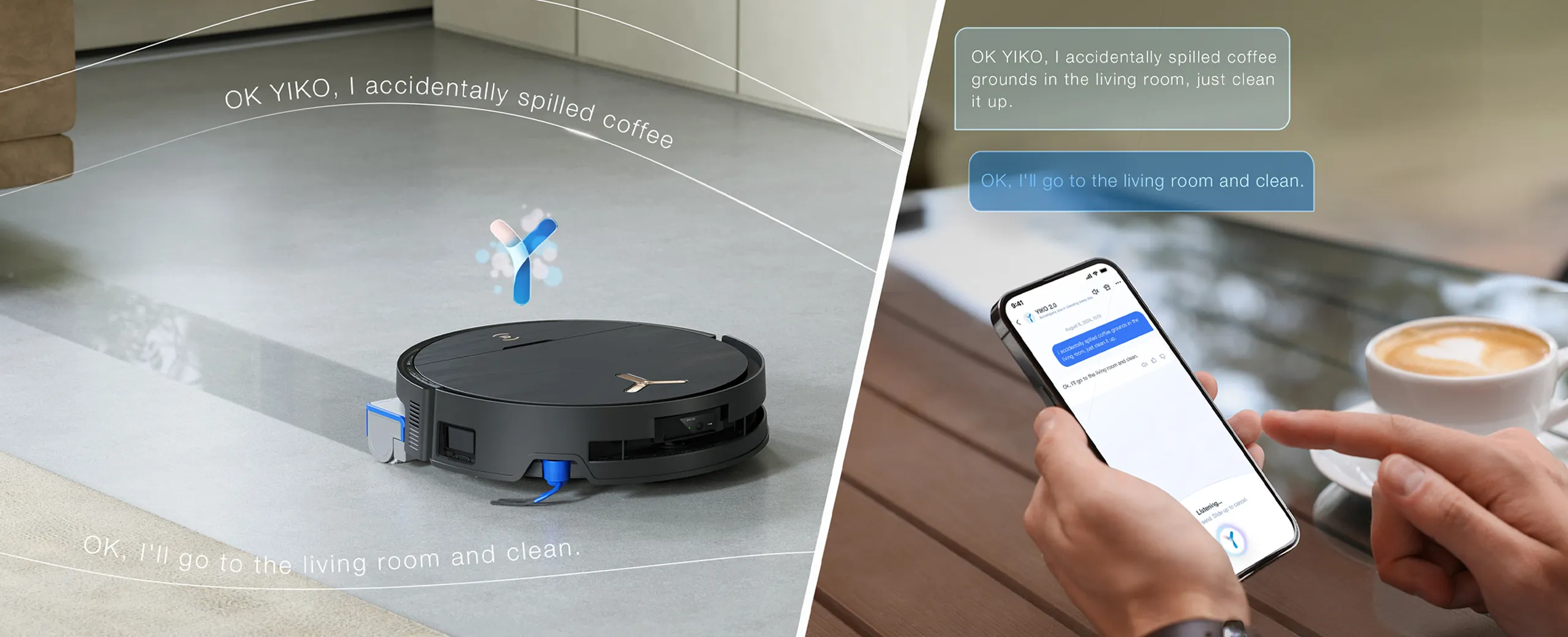 Ecovacs DEEBOT X9 PRO OMNI - Must YIKOgpt häälkäsklused