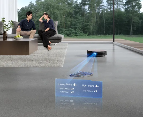 Ecovacs DEEBOT X11 OMNICYCLONE - Hall Tehisintellektiga automaatne plekituvastus