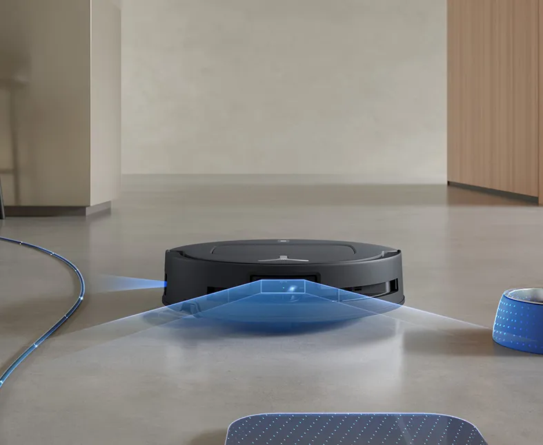 Ecovacs DEEBOT T80 OMNI - Must AIVI3D äärtepuhastus